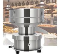 Máquina eléctrica de tamiz vibratorio, coctelera comercial de acero inoxidable 304, tamiz de malla 2-400, para hornear harina en polvo con 2 redes y 1 cubierta
