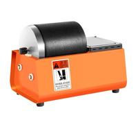 Máquina eléctrica de vaso de roca, pulidora de piedras preciosas con barril de goma a prueba de fugas, reducción de ruido y tracción doble para cristales, piedra, vidrio y metal