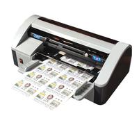 Máquina eléctrica del cortador de la tarjeta para las tarjetas de visita, 30-40 cortes/min recorte automático, margen ajustable de 5-15 mm, trimmer de precisión silenciosa para el scrapbooking y las t