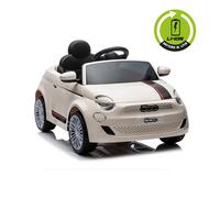 Máquina Eléctrica Fiat 500 Lithium Blanca - Juguete Para Niños 3-6 A