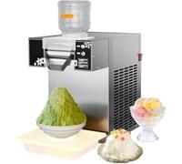 Máquina eléctrica for hacer conos de nieve - Rendimiento de 60/120/160 kg, velocidad ajustable, fabricación rápida de hielo - for tiendas de postres y camiones de comida(120kg)