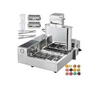 Máquina eléctrica for hacer gofres y rosquillas, freidora de sándwich crepé totalmente automática, aparato cocina comercial, 4 filas Para principiantes bricolaje