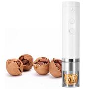 Máquina Eléctrica para Cascar Nueces, Desgranadora Automática Multifuncional para Nueces, Nueces, Avellanas, Almendras, Nueces de Brasil, Herramienta de Apertura Portátil White