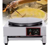 Máquina eléctrica para crepes de 3000 W, máquina comercial para panqueques, plancha antiadherente de 40 cm para chapati, tortillas, tocino y desayuno.