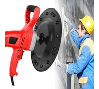MáQuina EléCtrica Para Enlucir Paredes 1280W, Llana De Mano Para Cemento, Llana De HormigóN Con 6 Velocidades Ajustables 80-200 RPM, Máquina De Alisado Para Paredes Y Techos