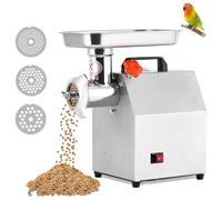 Máquina eléctrica para fabricar pellets de alimentos para animales, 900w, 6-10kg/h, producción de cebo, granulador de alpiste, máquina para fabricar pellets con 3 placas de pellets, m 1.5mm+2mm+2.5mm