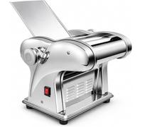 Máquina eléctrica para hacer fideos, máquina automática para pasta con rodillo para masa y cortador de fideos para pasta fresca, empanadillas y masa para wonton, fácil de usar. (2 Knifes)