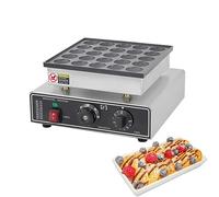 Máquina eléctrica para Hacer gofres con Huevo, Plancha eléctrica Comercial para Hacer Hamburguesas con Calor, Rango de Temperatura de 50° a 300°, Asas Resistentes a Altas temperaturas para bocadillos