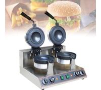 Máquina Eléctrica Para Hacer Hamburguesas Con Hielo, Máquina Para Gofres Eléctrica De Acero Inoxidable De 1300 W, Prensa Panini Eléctrica Antiadherente, Temperatura Ajustable De 50 A 300 ℃ Calefacción
