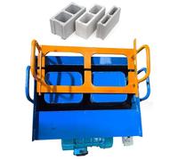 Máquina eléctrica para hacer ladrillos, formación de bloques de hormigón de alta eficiencia, 30 ladrillos/hora, formación rápida de 45 segundos para construcción, granja, proyectos de bricolaje