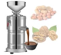Máquina eléctrica para hacer mantequilla de maní, molinillo de acero inoxidable de 15 kg/h para uso doméstico o comercial, ideal para mantequilla de maní, nueces y salsa de sésamo