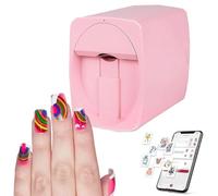 MáQuina EléCtrica Para ImpresióN De UñAs, ImpresióN Con Un Dedo Una Vez, Dos Fuentes De AlimentacióN MéTodos: AlimentacióN MóVil/ConexióN Usb, ResolucióN: 2400 Ppp,Pink