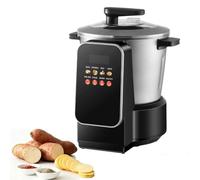 Máquina Eléctrica Para Machacar Ñame De 6 Litros, 900 W, Automática, Con Pantalla Táctil Led Y Temporizador, De Acero Inoxidable Antiadherente, Para Comida Africana, Banku, Ugali Amala, Sémola.