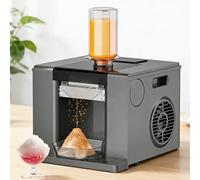 Máquina Eléctrica para Picar Hielo y Bingsu, Trituradora de Hielo Comercial 60kg/Día con Pantalla Táctil para Camiones de Comida, Restaurantes, Tiendas de Té y Uso Doméstico gray
