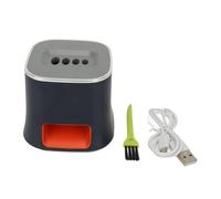 Máquina eléctrica para romper semillas de melón, abridor eléctrico de acero inoxidable, cascanueces recargable por USB con almohadilla antideslizante, pelador automático para (Azul)