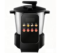 Máquina eléctrica para triturar ñame de 6 litros, procesador Fufu eléctrico de 900 W con toque LED, mantener caliente y preestablecido las 24 horas, máquina para tragar alimentos para 4-5 personas