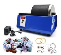 Máquina Eléctrica Para Volcar Rocas, Tracción de Dos Ruedas/Barril de Reducción de Ruido, Máquina Pulidora de Piedras Para Geología, Pulidora de Piedras Preciosas con Barril de Goma a Prueba de Fugas