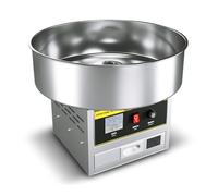 Máquina eléctrica profesional de algodón de azúcar de 17.7 pulgadas, con cajón de almacenamiento grande, motor de cobre puro de acero inoxidable, 1200 W, 110 V/220 V