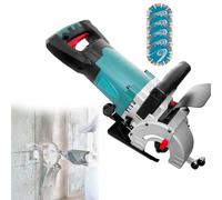 Máquina Eléctrica Ranuradora de Paredes, Cortadora de Concreto Multifuncional for Paredes Reforzadas, con 5 Hojas de Sierra for Ladrillo, Granito, Mármol, Concreto, Ancho de Corte de 30 Mm