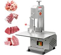 Máquina Eléctrica Sierra Huesos,Sierra De Cinta Eléctrica Comercial Carne | 750w,Mesa De Trabajo De 47 X 32.5cm Acero Inoxidable Pulgadas,Para Cortar Chuletas,Carne Congelada