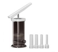 Máquina Embutidora Vertical Manual para Salchichas Caseras con 4 para acero Inoxidable y PP 17.5cm(Gray)