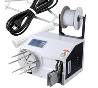 Máquina Empaquetadora/Bobinadora Automática 2 En 1, Panel De Control Lcd Hd, Sellado En 1 Segundo, Diámetro De Paquete De 5 A 30 Mm, Incluye Alambre Atado, Para Cables Alimentación BundlingWinding
