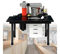 Máquina encoladora de bordes para madera de PVC, pegamento de doble cara, temperatura ajustable, encoladora de bordes de 1200 W para carpintería, velocidad de 9 pies/min, diseño duradero