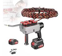 Máquina enhebradora de cables eléctrica totalmente automática, con batería de litio, herramienta de tracción de cables ocultos, cambio de velocidad continuo, para proyectos de construcción y energía