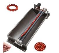 Máquina enhebradora de cuentas eléctrica, enhebradora automática de cuentas, velocidad ajustable y ancho del rodillo, rotación de doble correa para cuentas circulares pequeñas a grandes, herramienta