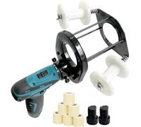 Máquina Enrollado Cinta Adhesiva Eléctrica Tubos Cobre Aire Acondicionado - Velocidad Infinita Variable, 2 Baterías 12V, Apertura 70mm, Enrollador Automático HVAC