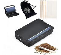 Máquina enrolladora de cigarrillos, caja de enrollado de 110 mm, máquina de rellenar, acero inoxidable de alta calidad para una larga durabilidad. 50 papeles de cigarrillo de 110 mm, bolsa de