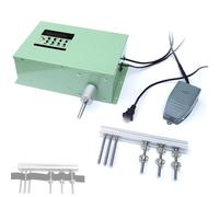 Máquina enrolladora de cinta elástica, bobinadora eléctrica de cinta con velocidad ajustable de 1 a 999 RPM, bobinadoras pequeñas de cinta con botón de reinicio automático, para cintas, correas