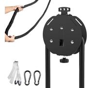 Máquina Entrenadora de Resistencia para Gimnasio en Casa | Polea Ajustable de 30 kg con Cuerda para Entrenamiento de Fuerza, Ejercicios de Brazos y Espalda | Portátil con Correas y Mosquetones