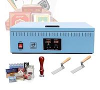 Máquina envolvedora de celofán, máquina envolvedora de celofán de 1200 W con control remoto, máquina de sellado térmico para cigarrillos, perfumes, cosméticos, cajas de póker y película de PVC. Blue