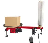 Máquina Envolvedora De Película Estirable Eléctrica, Envolvedora Automática De Palets 70 Cm De Ancho, Plato Giratorio ø40 Cm, Empaquetadora Industrial De Cartones Para Almacén Logístico