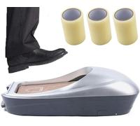 MáQuina Envolver Zapatos, MáQuina Cubrir Zapatos con 3 Rollos PelíCula Zapatos, MáQuina AutomáTica PelíCula Zapatos, MáQuina Dispensadora PortáTil Cubrezapatos Desechables(D)
