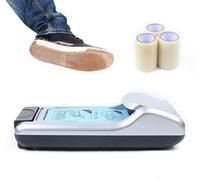 MáQuina Envolver Zapatos, MáQuina Cubrir Zapatos con 3 Rollos PelíCula Zapatos, MáQuina AutomáTica PelíCula Zapatos, MáQuina Dispensadora PortáTil Cubrezapatos Desechables(A)