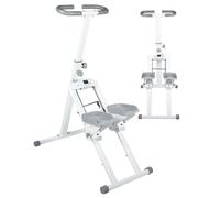 Máquina escaladora Vertical: Equipo Plegable de Entrenamiento de Cuerpo Completo con Altura de Manillar Ajustable para Ejercicio de Gimnasio en casa