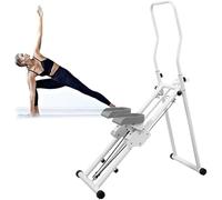 Máquina escaladora vertical para entrenamiento de cuerpo completo, rango de paso ajustable y manillar, pantalla LED para gimnasio en casa