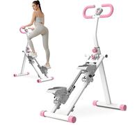 Máquina escaladora Vertical Paso a Paso: Equipo Cardiovascular Plegable con manillares Ajustables y Pantalla LCD, Entrenamiento de Cuerpo Completo para Gimnasio en casa