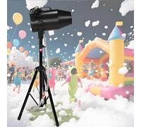 Máquina Espuma Grande, Máquina Espuma Fiestas, Producción De Espuma 20 M³/Min, Alcance 6-10 M,Pistola Burbujas Para Fiestas De Verano En Piscinas,Infantiles,Efectos De Escenario(Black)