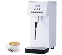 Máquina espumadora de leche de 2500 W, espuma de vapor comercial de 6 L con 5 ajustes de temperatura y pantalla LED para calentar rápidamente café, leche y té con leche