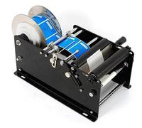 Máquina etiquetadora - Aplicador semiautomático de botellas redondas, 30 veces/minuto para latas, botellas de plástico, vidrio y metal, ideal para un etiquetado eficiente