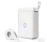 Máquina etiquetadora con cinta de Jadens, impresora Bluetooth portátil D110 para almacenar, envíos, códigos de barras, correos, oficina, casa, organización, minimáquina para fabricar pegatinas con multitud de plantillas