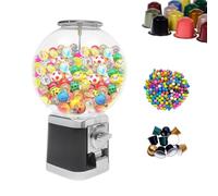 Máquina expendedora combinada de chicles y cápsulas de café, 240 cápsulas (3,2 cm cada una) y de café. No requiere monedas. Dispensador de dulces infantil