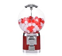 Máquina Expendedora de Bolas con Moneda Mini Dispensador de Cápsulas Gashapon con 100 Bolas para Chicles Dulces Premios Juguetes Uso Hogar Negocio(R)