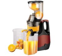 Máquina exprimidora de 800 W, exprimidor lento de prensa fría para frutas y verduras, fácil de limpiar para uso doméstico, diámetro grande de 80 mm