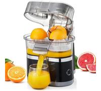 Máquina exprimidora eléctrica, 500 ml, doble máquina de jugo de cítricos | Material ABS, diseño recargable, prensa de cítricos doble, fabricación de jugo casero, conos dobles incluidos