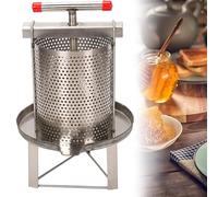 Máquina extractora de miel, prensa manual de frutas de acero inoxidable, extractor de cera de abeja multifunción, prensador de miel para el hogar y trituradora de frutas para vinificación