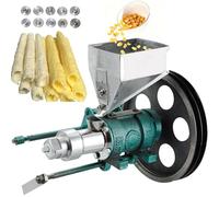 Máquina extrusora de alimentos para bocanadas de maíz, 25-50 kg/hora, 10 moldes para producción de aperitivos, equipo de procesamiento de alimentos de cocina